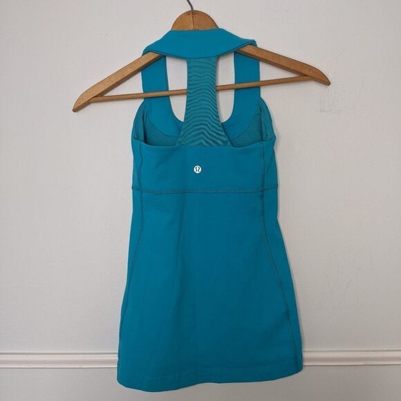 Lululemon Scoop Neck Teal Zeal Tank turquoise 4 - Picture 3 of 4